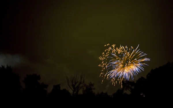 Πυροτεχνήματα τη νύχτα-νέο έτος Φωτογραφία Αρχείου
