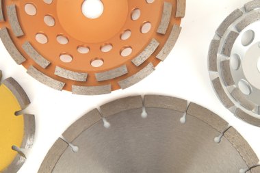 Kesme disk elmas - elmas disk beyaz zemin üzerine beton için