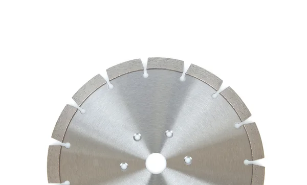 Різання диска діамантами - алмазний диск для бетону на білому тлі — стокове фото