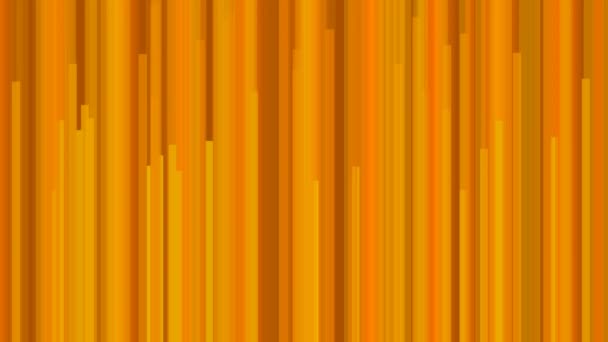 Barras de línea verticales amarillas naranjas y marrones que se mueven en velocidad útil como textura de fondo — Vídeo de stock