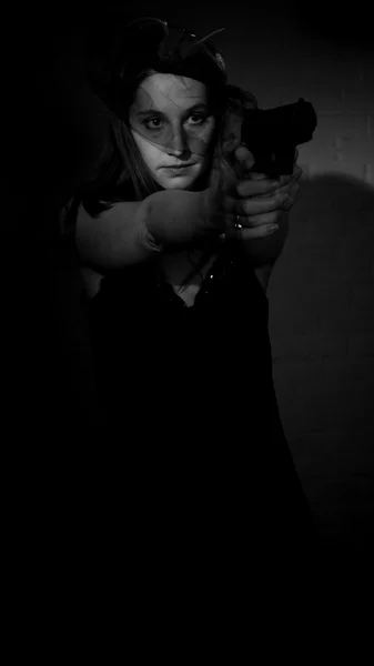 Film Noir Theme Shoot — Stock Photo, Image