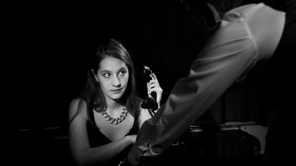 Tournage du film Noir thème — Photo