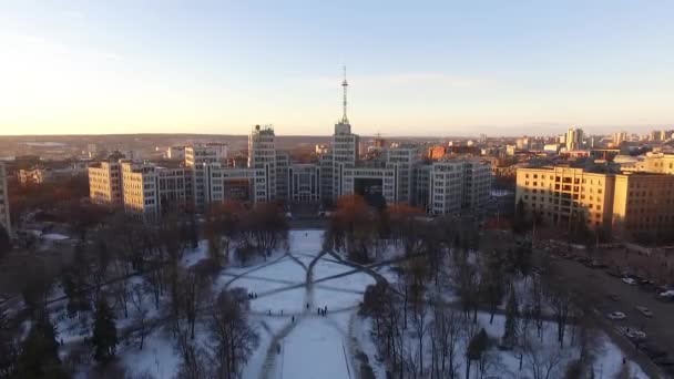 Kharkiv.Aerial photography — Stock Video