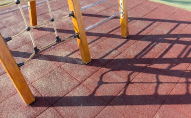 Ahşap Mesaj, fayans ve gölgeler soyut desenler