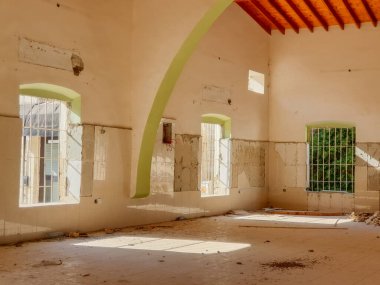 Limasol 'daki Büyük Cami Camii (Cami Kebir), Cyprus Adası iç manzaralı.