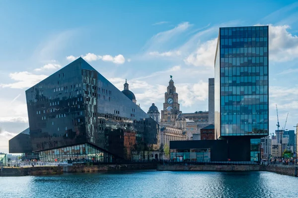 Ліверпуль Велика Британія Липня 2019 Сучасна Класична Архітектура Ліверпулі Доки — стокове фото