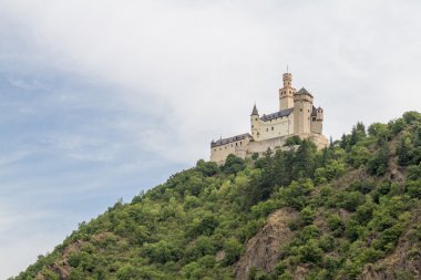 Marksburg kalede Braubach Ren Vadisi, Almanya - UNESCO Dünya Miras Listesi