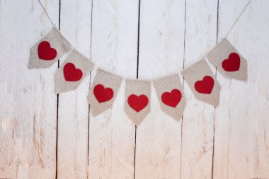 Sevgililer okları rustik ahşap arka plan doku