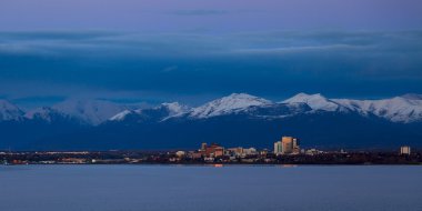 Anchorage günbatımı manzarası