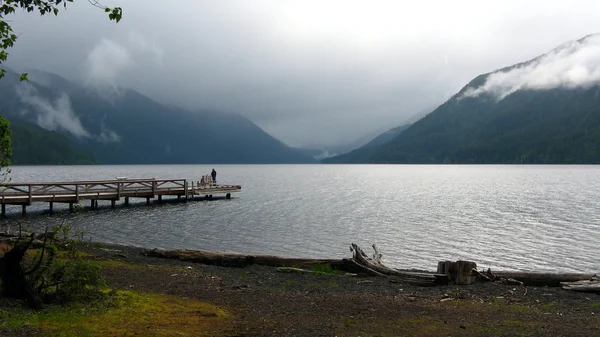 Pesca Crescent Lake — Fotografia de Stock