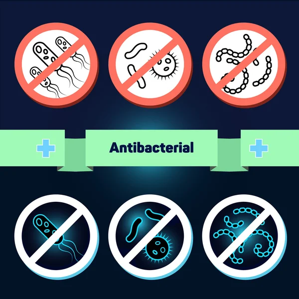 Antibacteriële coating sterilisatie — Stockvector