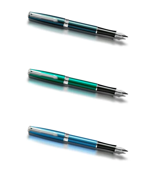 Trois stylos capillaires pour la calligraphie — Photo