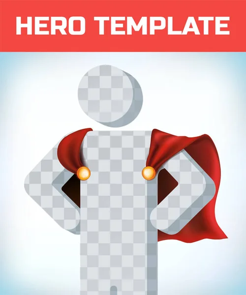 Cape rouge. Super manteau de héros. Couverture de super héros. Cartoon vêtements de carnaval. Panneau électrique. Concept de leadership. Cape de héros rouge. Super cape. Costume de mascarade. Concept de puissance. Signe de leadership. Symbole de super héros. — Image vectorielle