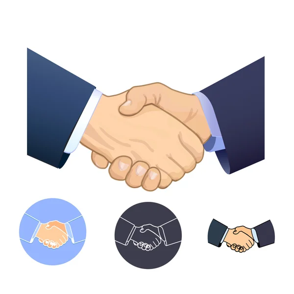 Handshake, business, greeting, contract. — Διανυσματικό Αρχείο