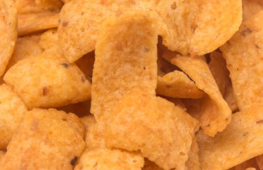 Sağlıksız Yağlı Mısır Cipslerinin Arkaplanı 