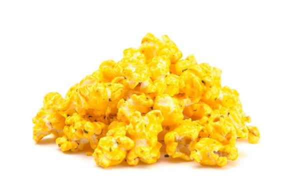 Baked Potato Flavored Cheese Popcorn White Background — Stock Photo, Image