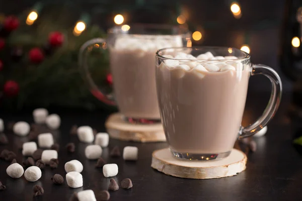 Hot Chocolate Table Set Holidays — Stock Photo, Image