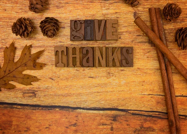 Thanksgiving Thematischer Hintergrund Mit Platz Zum Hinzufügen Von Text — Stockfoto