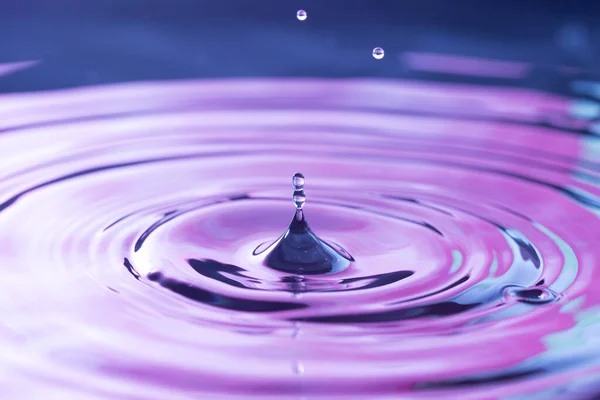 Simple Water Droplets Pool Water Purple Reflection Royalty Free Stock Photos
