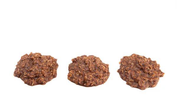 Chocolate Peanut Butter Oat Cookies — Stok Foto