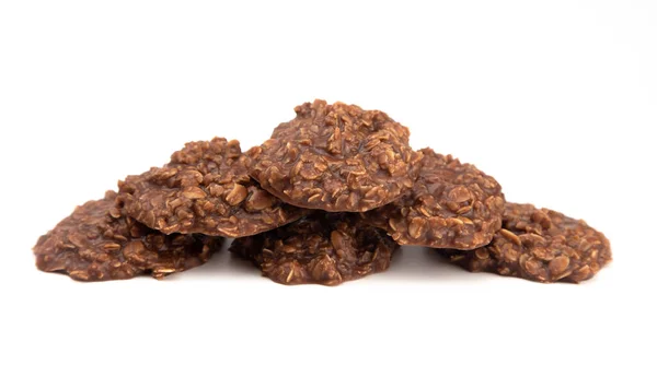 Bake Chocolate Peanut Butter Oat Cookies — Stock Photo, Image