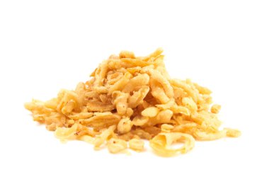 Beyaz Arkaplanda Kızarmış Soğan