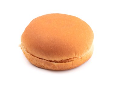 Hamburger Çöreği Beyaz Arkaplanda