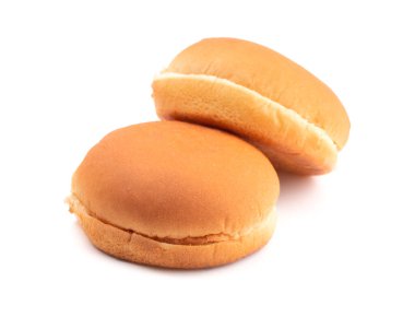 Hamburger Çöreği Beyaz Arkaplanda