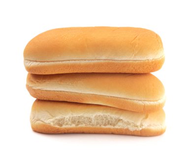 Beyaz Arkaplanda Sosisli Çörek