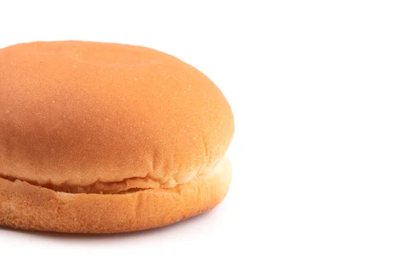 Hamburger Bun Een Witte Achtergrond — Stockfoto