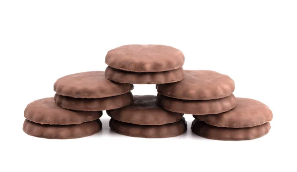 Biscotti Cioccolato Ricoperti Zucchero Con Sapore Menta — Foto Stock