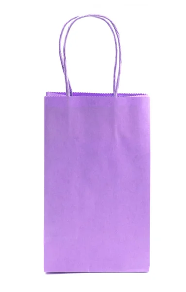 Сумка Фиолетового Цвета Белом Фоне — стоковое фото