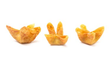 Beyaz Arkaplanda Kızarmış Kurabiye