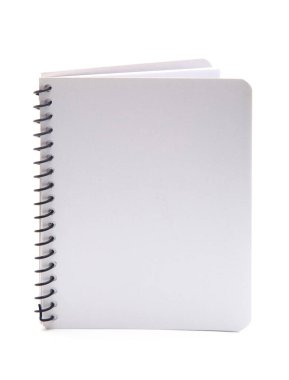 Beyaz Arkaplanda Düz Beyaz Not Defteri