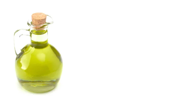 Extra Virgin Olive Oil Glass Corked Bottle — Stock Photo, Image