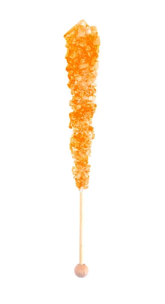 Γλυκό Orange Rock Candy Ραβδί — Φωτογραφία Αρχείου