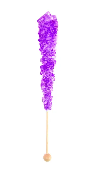 Сладкая Фиолетовая Рок Свеча Палке — стоковое фото