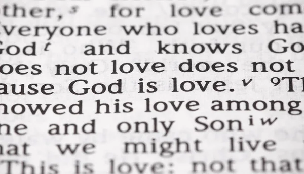 The Bible Verse God is Love in Narrow Focus