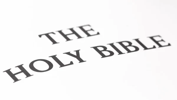 Tile Page Holy Bible Bold Black Type — стоковое фото