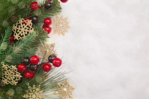 Kerst Achtergrond Sneeuw Rechtenvrije Stockfoto's