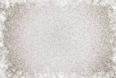 Beyaz Işık Sınırı Olan Basit Gümüş Cazibeli Arkaplan