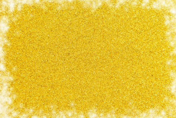 ホワイトライトボーダーのシンプルなゴールドの背景 — ストック写真