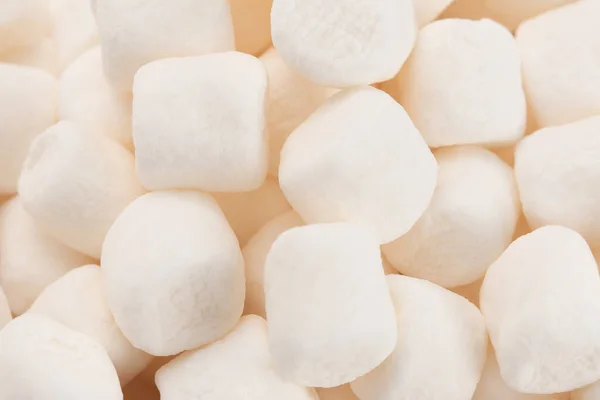 Bakgrund Mini White Marshmallows — Stockfoto