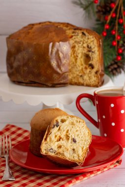Bir Mini Somun Panettone Bir Noel Tatlı Ekmeği