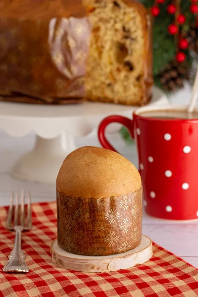 Mini Pan Panettone Pan Dulce Navidad — Foto de Stock