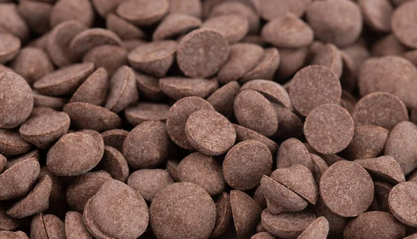 Bakgrund Osötad Carob Chips Ett Hälsosamt Alternativ Till Choklad — Stockfoto