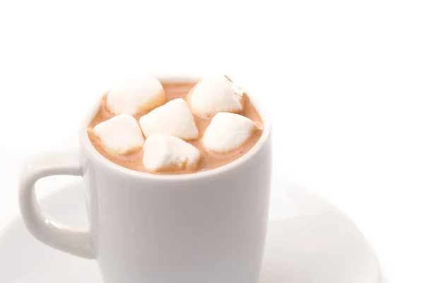 Malý Hrnek Horkou Čokoládou Pro Dítě Jménem Babyccino — Stock fotografie