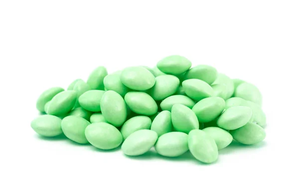 Кусочек Зеленой Канди Белом Фоне — стоковое фото