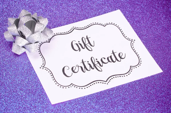 Advertisement Gift Certificates — Stock Photo, Image