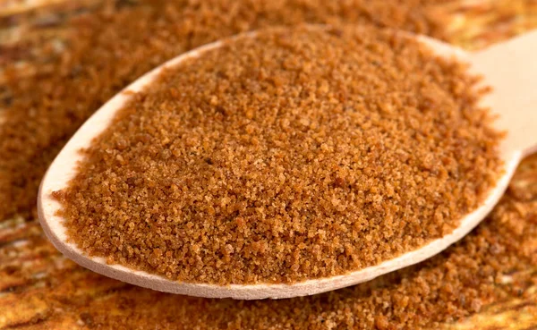 Raw Organic Coconut Sugar Ett Hälsosamt Alternativ Till Konventionellt Socker — Stockfoto